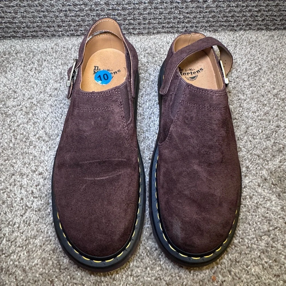 Dr. Martens Dark Brown Suede Loafers - Picture 2 of 6